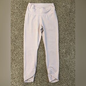 Nike yoga 7/8 length wrap crossover leggings size medium pink